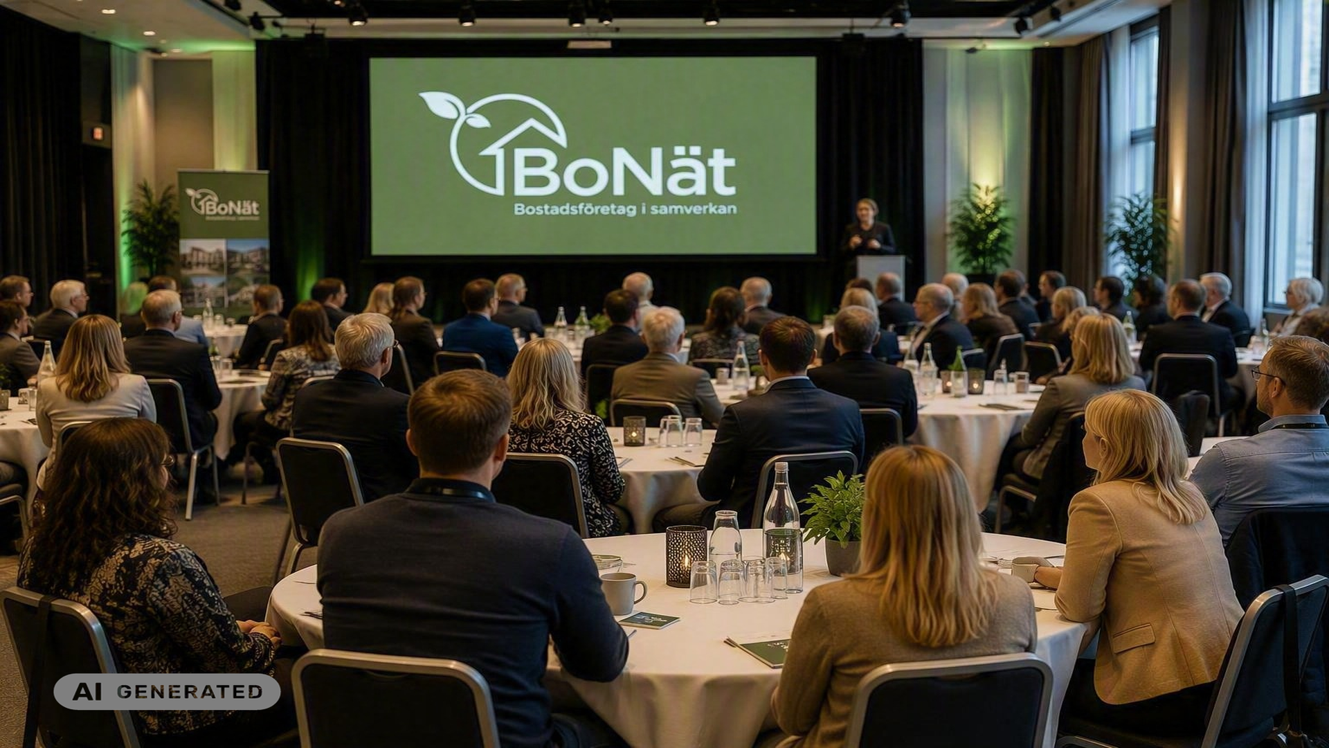 AI-genererad bild på ett möte inom nätverket BoNät